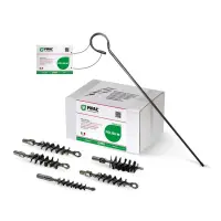 Pipal POLISH M Комплект щеток металлических с металлическим шомполом для очистки труб, 5ш