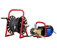 Машины для прочистки труб высоким давлением.Модель: BrexJET Electric ECO 1300. 13 л/час, 130 бар, 22