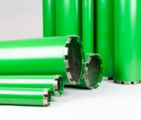 Коронка алмазная ВОЛОТ-ЭКОНОМ диаметр 132 мм, длина 450 мм, хвостовик 1 1/4