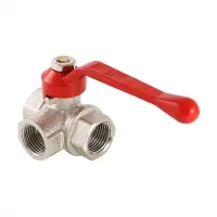 Кран шаровой трехходовой, тип T, ВР 1/2" VALTEC