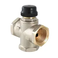 1" VALTEC, с центральным смещением трехходовой термостатический смесительный клапан