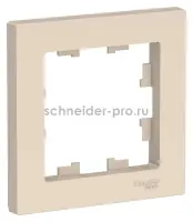 Рамка Schneider Atlas (Бежевая)