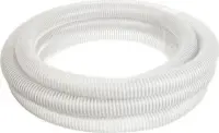 Шланг напорно всасывающий д.25 мм армирован ПВХ спиралью белый (25м)