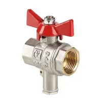 Кран шаровой для подключения датчика температуры ВР 1/2" VALTEC