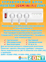 Управляемый блок розеток (GSM/Wi-Fi)