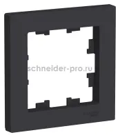 Рамка Schneider Atlas (Черная)