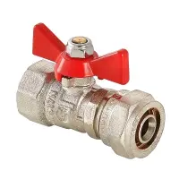Кран шаровой с обжимным соединением 16x1/2" ВР VALTEC