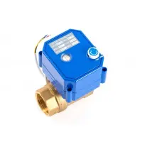 Шаровый кран 1" с электроприводом, 12V, 100мА, время откр/закр - 7/10 сек.