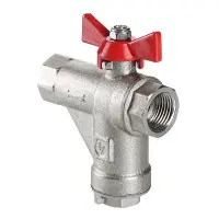 Кран шаровой со встроенным прямым фильтром ВР 3/4" VALTEC